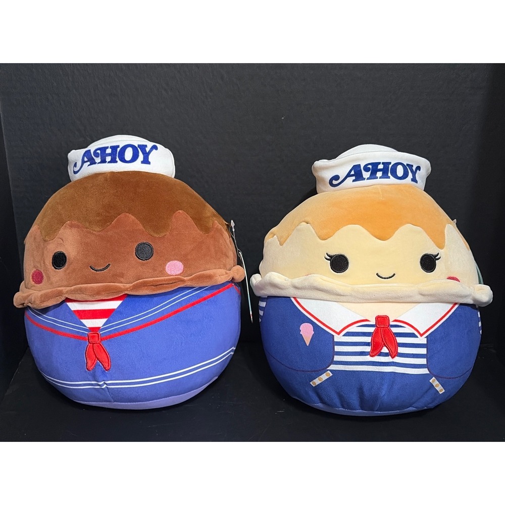 Squishmallows Stranger Things Scoops Ahoy USS Butterscotch Chocolate Pudding 8"